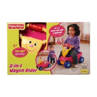 Fisher Price 2 in 1 Red Wagon Rider Ride on