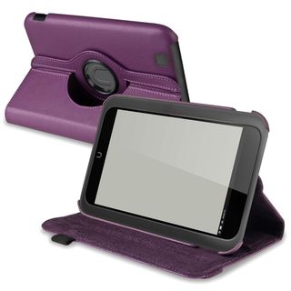 BasAcc Purple Leather Swivel Case for  Nook HD