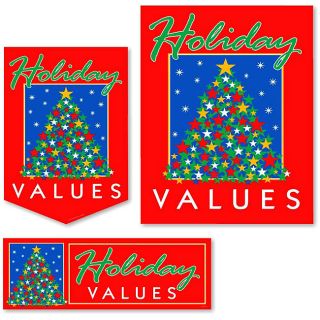 Holiday Values 22 piece Sign Kit