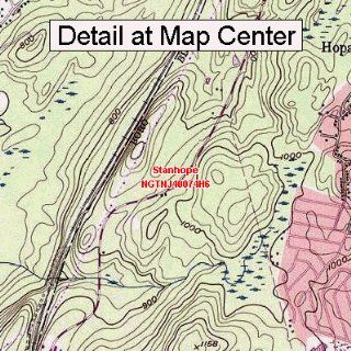 USGS Topographic Quadrangle Map   Stanhope, New Jersey