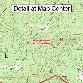 USGS Topographic Quadrangle Map   Gore Mountain, Colorado