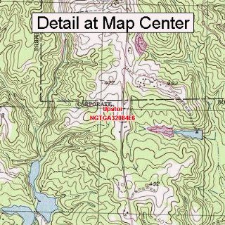 USGS Topographic Quadrangle Map   Upatoi, Georgia (Folded