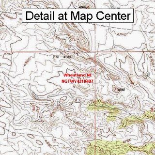 USGS Topographic Quadrangle Map   Wheatland NE, Wyoming