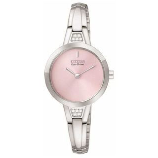 Citizen Womens Silhouette Crystal Pink Dial Watch