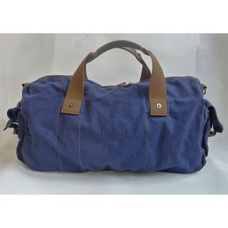 Voyage 20 inch Blue Washed Cotton Canvas Duffel Bag