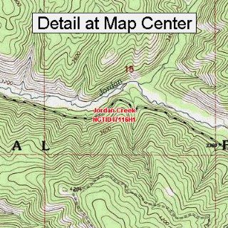 USGS Topographic Quadrangle Map   Jordan Creek, Idaho