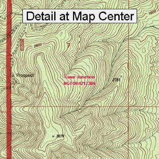 USGS Topographic Quadrangle Map   Cave Junction, Oregon