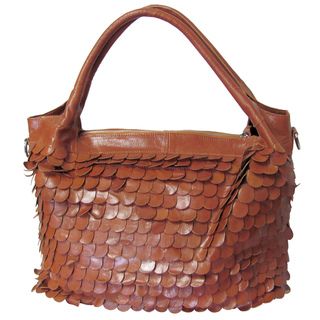 Amerileather Barque Leather Textured Handbag