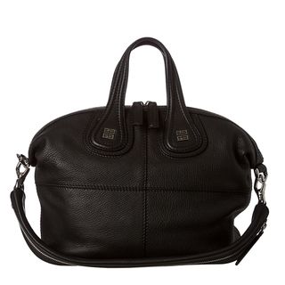 Givenchy Nightingale Small Black Leather Satchel
