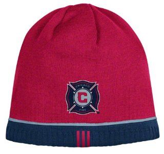 Chicago Fire Reversible adidas Authentic Player Knit Hat