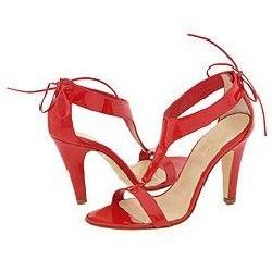 Christin Michaels Sara Red Patent Sandals   Size 9