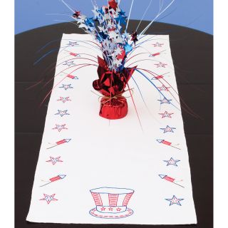 Stamped Table Runner/Scarf 15X42 Independence Day Today $7.99