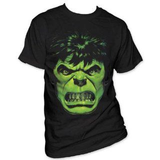 Marvel Comics   Mens The Incredible Hulk Angry Face T Shirt In Black