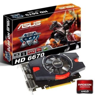 Asus AMD Radeon HD6670 1Go GDDR5   Achat / Vente CARTE GRAPHIQUE Asus