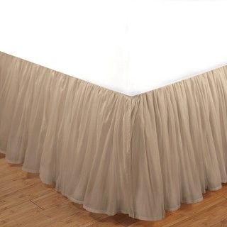 Linen Cotton Voile 15 inch King size Bedskirt