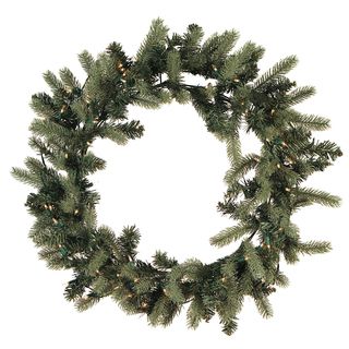 Blue Spruce Pre lit Wreath (30 inch)