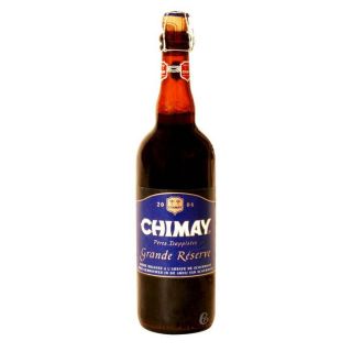 Bouteille de bière Chimay bleue 9° grande réserve 75cl… Voir la