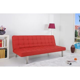 Vegas Red Futon Sofa Bed