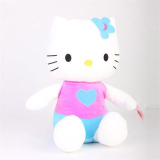 Peluche Hello Kitty 45cm Rose/Turquoise   Achat / Vente PELUCHE