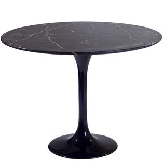 Eero Saarinen Black Marble 24 inch Side Table