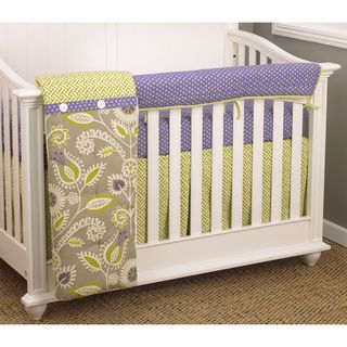 Cotton Tale Periwinkle 4 piece Crib Bedding Set