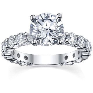 14k White Gold 3 1/6ct TDW Diamond Engagement Ring (G H, SI1 SI2