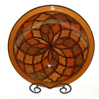 Honey Design 14 inch Ceramic Serving Bowl (Tunisia)