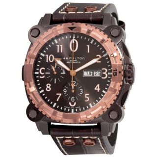 Hamilton Mens Khaki Navy BelowZero Black PVD Chronograph Watch