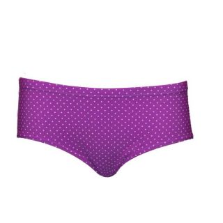 Divinita Sole Swimwear Womens Purple Polka Dot Basic Swim Briefs