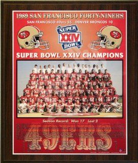 San Francisco 49ers Healy Plaque   1989 Super Bowl Champs