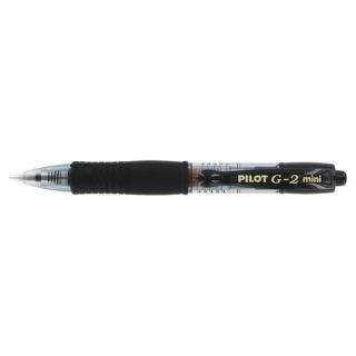 Pilot G2 Black Mini Roller Ball Retractable Gel Pens (Pack of 12