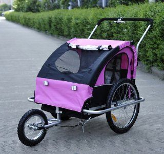 Aosom Cruiser 2in1 Double Child/Baby Bike Trailer and