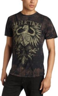 Affliction Mens Imperial T Shirt,Black,Small Clothing