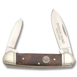 Indian Head Knives 27 Canoe Pocket Knife with Brown Smooth