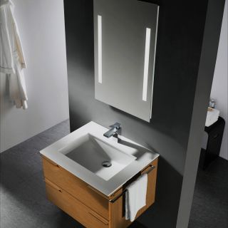 Vigo 31 inch Single Bathroom Vanity with Mirror and Lighting System
