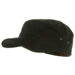 Trendy Military Fitted Cap  Black W32S36D Clothing