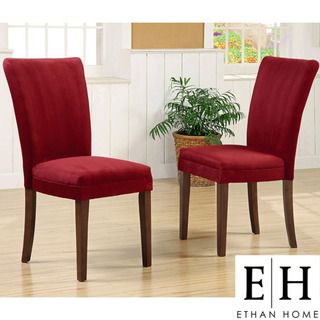 ETHAN HOME Parson Cranberry Red Dining Chairs (Set of 2)