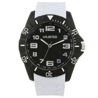 Unlisted by Kenneth Cole Mens Rubber Strap Watch