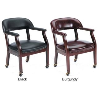 Boss Wheeled Captains Guest Arm Chair
