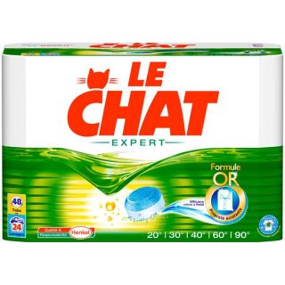 LE CHAT Expert 48 tablettes (1.62 Kg)   Achat / Vente LESSIVE LE CHAT
