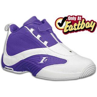 com Reebok Mens Answer IV DMX Mid ( sz. 10.0, White/Purple ) Shoes