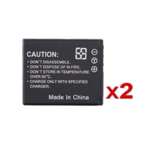 Eforcity CGA S007A/1B 2 pack Batteries for Panasonic Lumix DMC TZ5