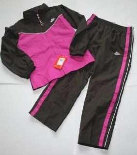 Nike Girls 2 Piece Sweatsuit   Size 6X   Dark Chocolate