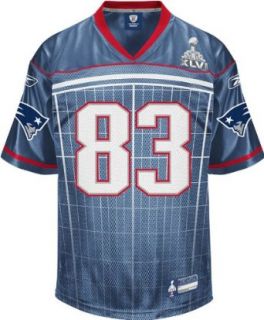 Wes Welker #83 2011 Super Bowl XLVI Participant Jersey Clothing