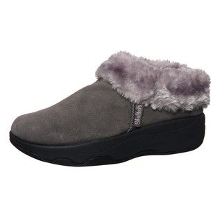 Skechers USA Womens Spindrift Tone ups Suede Clogs