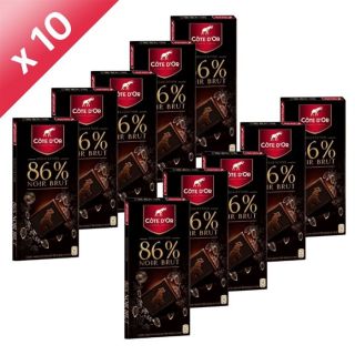 Lot de 10 Packs   Cote dOr Degustion Extra Noir 86%   Chocolat extra