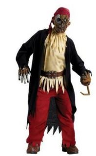 Kids Pirate Zombie Costume   Child Medium Clothing