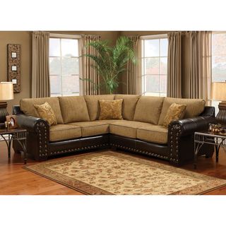 Enitial Lab Charlotte Wheat Finish Sectional