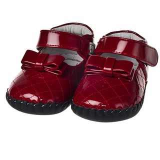 Little Blue Lamb Infant/ Toddler Hand stitched Red Patent Leather