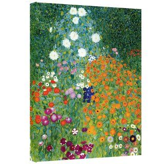 Gustav Klimt Farm Garden Gallery wrapped Canvas Art